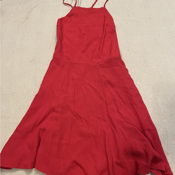 The Reformation Dove Dress in Red - Picture 5 of 7